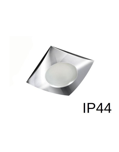 Oprawa do wbudowania podtynkowa IP44 chromowana, kwadratowa - oczko wpuszczane do łazienki kwadratowe xlampOH35C - 1 x GU10