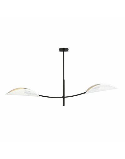 Emibig LOTUS 2 WHITE/GOLD 1159/2 lampa sufitowa żyrandol oryginalny design abażury