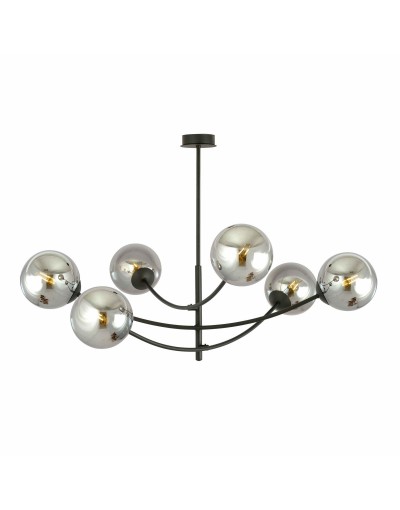 Emibig HUNTER 6 BLACK/GRAFIT 1100/6 lampa sufitowa żyrandol nowoczesny