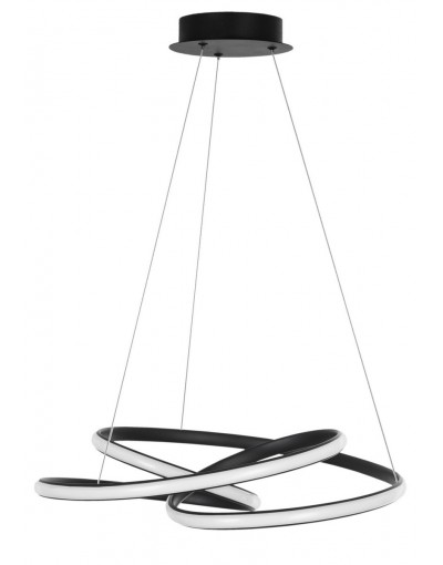 Stylowa lampa Luces Exclusivas IBIZA LE41653 - kolor lampy - czarny mat, materiał - aluminium/akryl