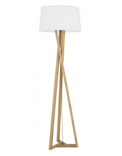 Nowoczesna lampa Luces Exclusivas MAICAO LE42094 - kolor lampy - naturalne drewno/ivory, materiał - drewno/tkanina