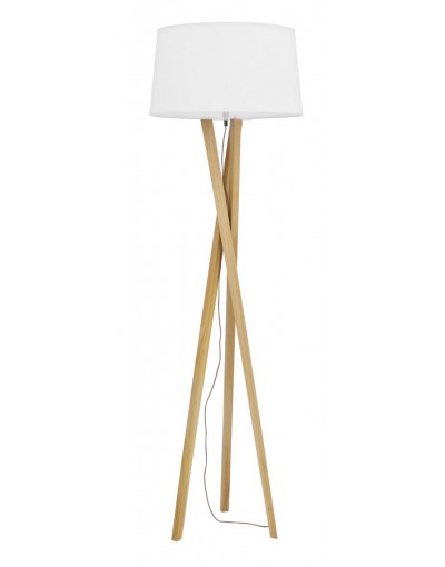 Stylowa lampa Luces Exclusivas MAICAO LE42095 - kolor lampy - naturalne drewno/ivory, materiał - drewno/tkanina