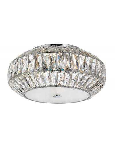 Stylowa lampa Luces Exclusivas CHAJARI LE42321 - kolor lampy - transparentny/biały, materiał - kryształ/szkło