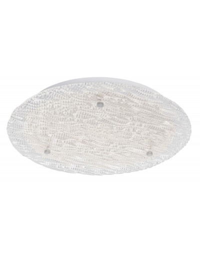 Niepowtarzalna lampa Luces Exclusivas CODAZZI LE42335 - kolor lampy - transparentny/biały, materiał - metal/szkło