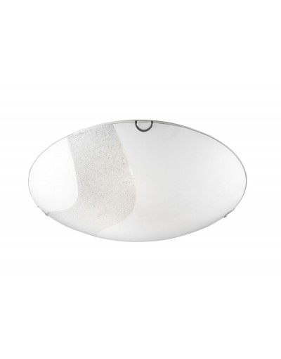 Niepowtarzalna lampa Luces Exclusivas FLORIDA LE42367 - kolor lampy - biały/chrom, materiał - szkło/metal