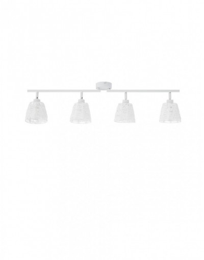Stylowa lampa Luces Exclusivas MATANZA LE42471 - kolor lampy - biały, materiał - metal/sznur