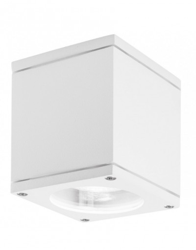 Niepowtarzalna lampa Luces Exclusivas SOGAMOSO LE71424 - kolor lampy - biały, materiał - aluminium/szkło