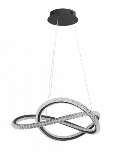 czarna designerska lampa wisząca - nowoczesna ledowa Luces Exclusivas TEPIC LE42820