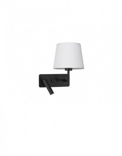 czarna dekoracyjna lampa ścienna - nowoczesna Luces Exclusivas BIRUACA LE42969