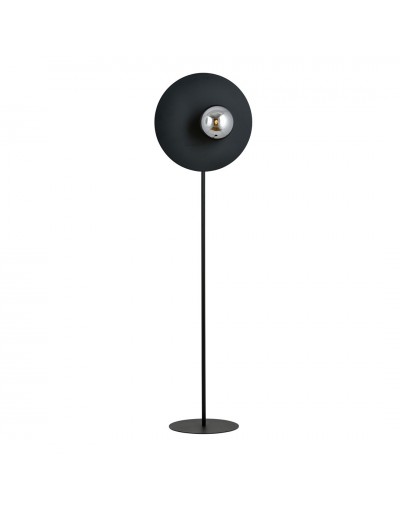 Emibig OSLO LP BLACK/GRAFIT 1186/LP nowoczesna lampa podłogowa szklany klosz