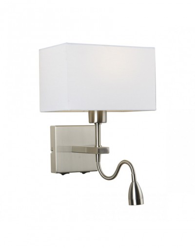 ITALUX Norte WL-1122-2-BL-SN-RC-WH - Nowoczesna lampa z kategorii - Przyłóżkowe
