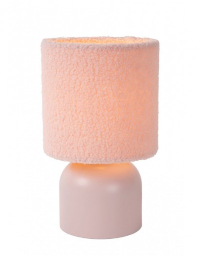 WOOLLY Lampa stołowa - Pink - Ø16 - 1xE14 - 40W - Bawełna