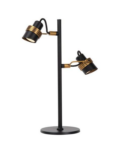 TUNDRAN Lampa stołowa - Czarna - 2xGU10 - 5W - Metal