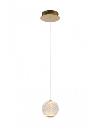 CINTRA - Lampa wisząca - Ø 14 cm - LED - 1x4,2W 2700K - Transparentna