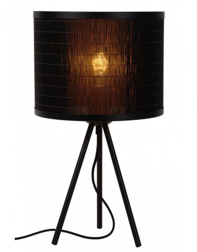 TAGALOG - Lampa stołowa - Ø 26 cm - 1xE27 - Czarna