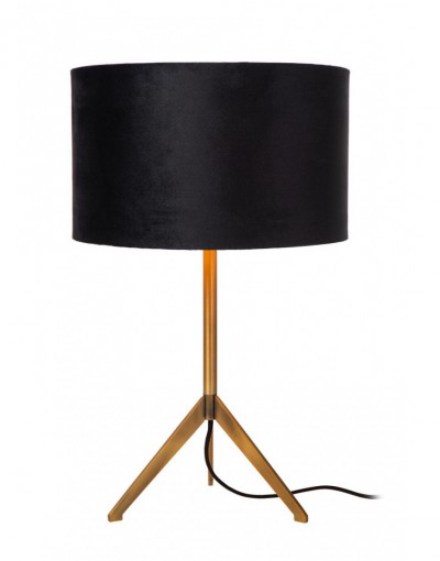 TONDO - Lampa stołowa - Ø 30 cm - 1xE27 - Złoty mat / mosiądz