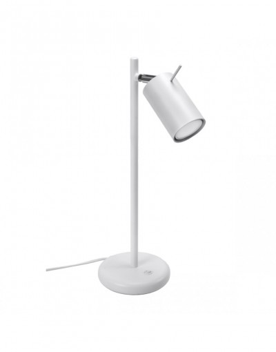 Lampa biurkowa RING kolor biały SOLLUX LIGHTING polska produkcja
