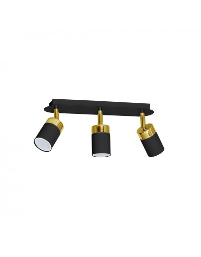 Lampa przysufitowa Milagro JOKER BLACK/GOLD MLP6125 - kolor - czarny - złoty
