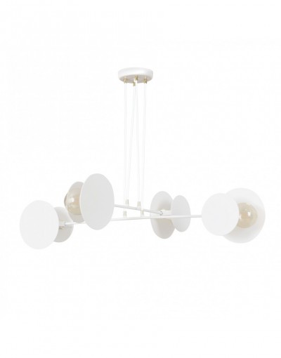 biała - metalowa lampa wisząca Emibig IDEA 4 WHITE 793/4  lampa wisząca loft regulowana oryginalny design biała
